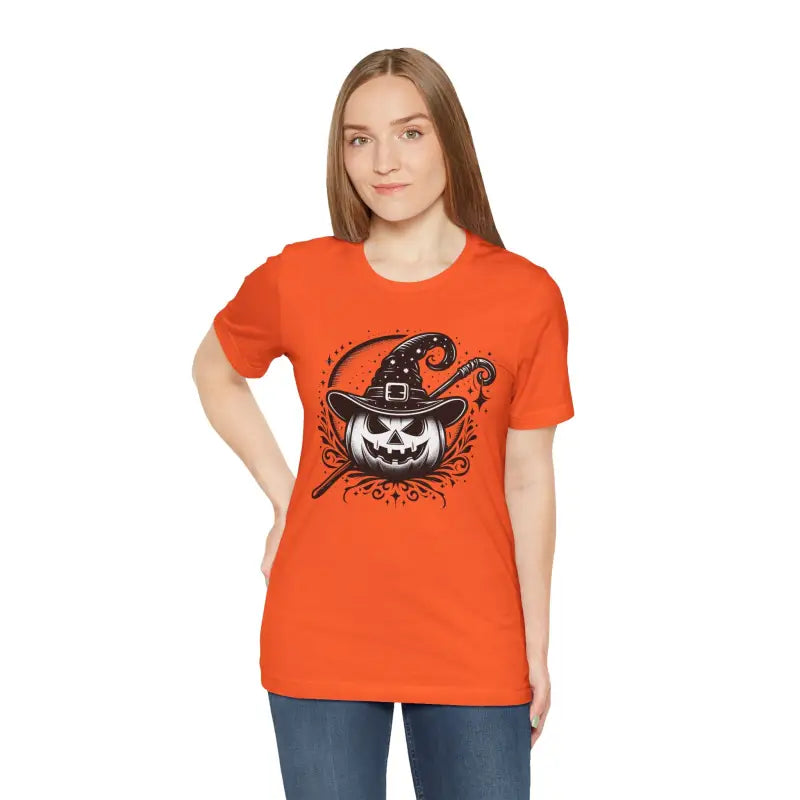 Spooky Jack O’lantern Unisex Jersey Short Sleeve Tee - T-shirt