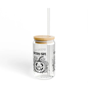Scary Halloween Pumpkin Mug - Bamboo Lid - Dipaliz - Tumblers