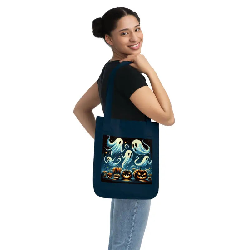 Dipaliz Canvas Tote: Eco-friendly Spooky Vibes - Bags