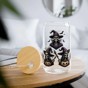 Witch Sipper Glass with Gasket-push Bamboo Lid - Dipaliz - Tumblers