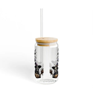 Witch Sipper Glass with Gasket-push Bamboo Lid - Dipaliz - Tumblers