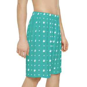 Bold Birds Pattern Men’s Sports Shorts - Lightweight - Dipaliz