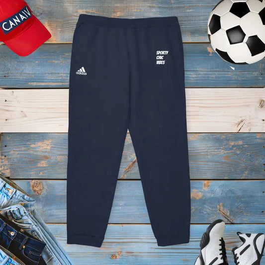 Unisex Fleece Joggers: Sporty Chic Comfort by Adidas - Collegiate Navy / Xs Trousers