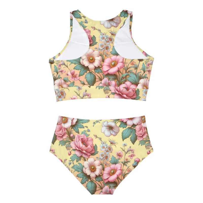 Floral Sporty Bikini Set for Active Beach Style