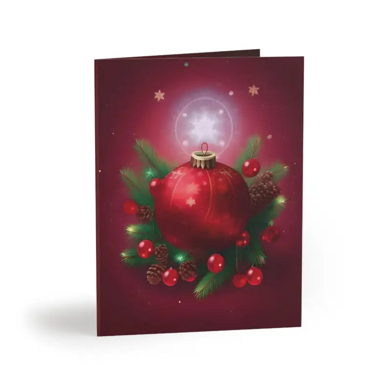 Festive Merry Christmas Greeting Cards with Matching Envelopes - 24 Pcs / Matte / 4.25” x 5.5” Paper Products