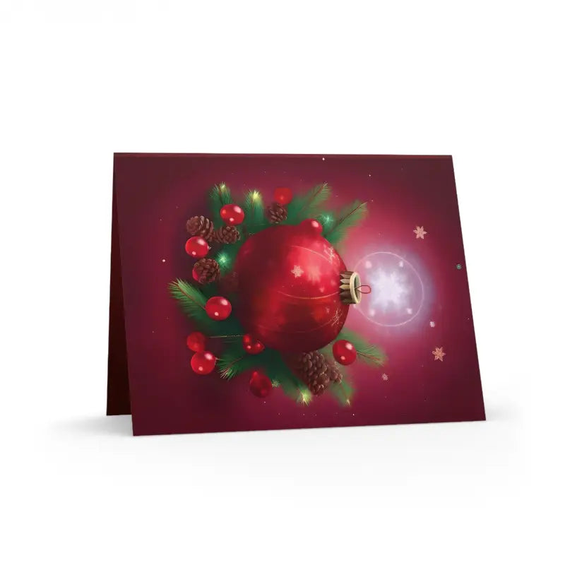 Festive Merry Christmas Greeting Cards with Matching Envelopes - Paper Products