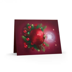Merry Christmas Greeting Cards with Matching White Envelopes - Dipaliz - & Note