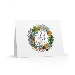 Thanksgiving Greeting Cards - Vibrant Fun Elegant - Dipaliz - & Note