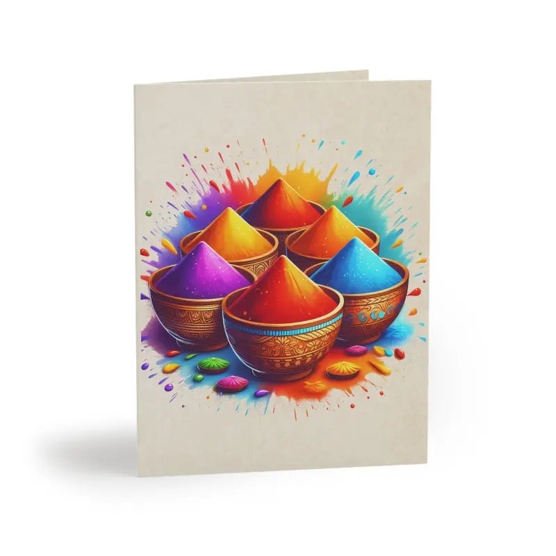 Luxurious Holi Greeting Cards to Elevate your Celebration - 16 Pcs / Matte / 4.25” x 5.5” Paper Products