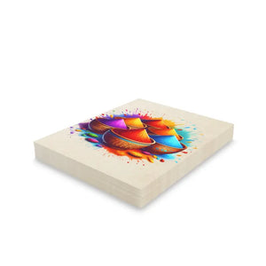 Luxurious Happy Holi Greeting Cards - Vibrant Joy - Dipaliz - & Note