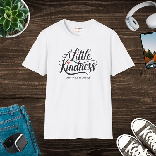 Unisex Softstyle Tee: Spread Kindness for a Better World - White / s T-shirt