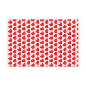 Red Hearts Gift Wrap Papers - Stunning Design - Dipaliz - 30’’ x 20’’ / Satin - Wrapping Paper