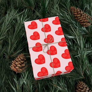 Red Hearts Gift Wrap Papers - Stunning Design - Dipaliz - Wrapping Paper
