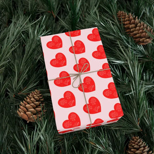Red Hearts Gift Wrap Papers - Stunning Design - Dipaliz - Wrapping Paper
