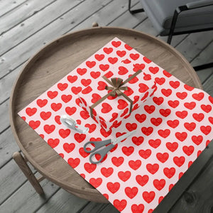 Red Hearts Gift Wrap Papers - Stunning Design - Dipaliz - Wrapping Paper
