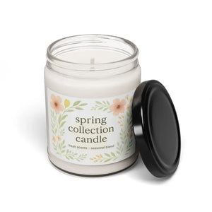Spring Collection Scented Soy Wax Candle Reusable Glass Vessel Dipaliz - Candles