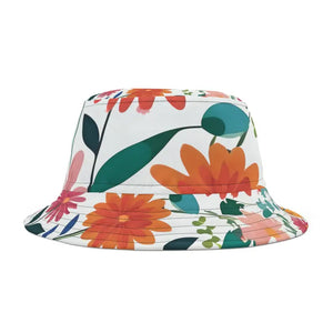 Polyester Bucket Hat Spring Flowers Vintage Fisherman Style Dipaliz - Hats