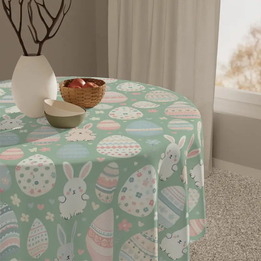 Spring Fling One-sided Tablecloth: Transform your Dining Experience! - one Size / White Home Decor