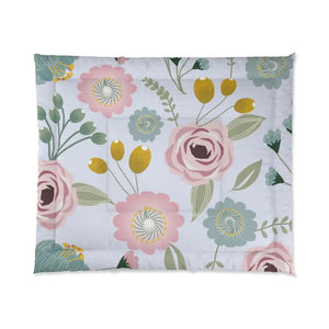 Spring Floral Quilt - Vibrant Chic Bedding - Dipaliz - Quilts & Comforters