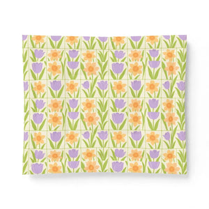 Spring Floral Quilt - Daffodil Cotton Comforter - Dipaliz - Home Decor