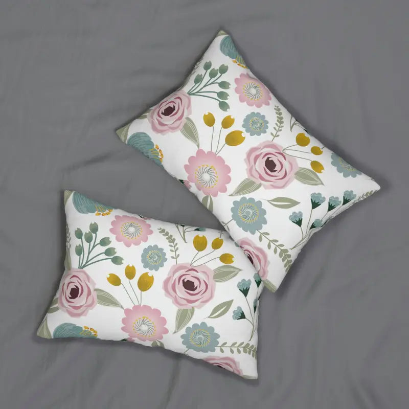 Elevate your Space with the Spring Floral Spun Polyester Pillow - 20’’ × 14’’ Home Decor