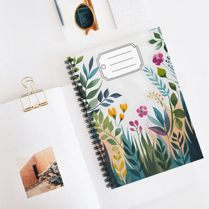 Flower Spiral Notebook - Vibrant Days Spring Design - Dipaliz - one Size - Notebooks & Notepads