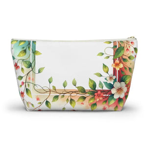 Spring Flowers Accessory Pouch - Stylish Travel Essential - Dipaliz - Cosmetic & Toiletry Bags