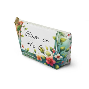Spring Flowers Accessory Pouch - Stylish Travel Essential - Dipaliz - Cosmetic & Toiletry Bags