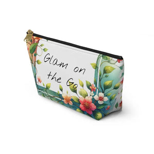 Spring Flowers Accessory Pouch - Stylish Travel Essential - Dipaliz - Cosmetic & Toiletry Bags