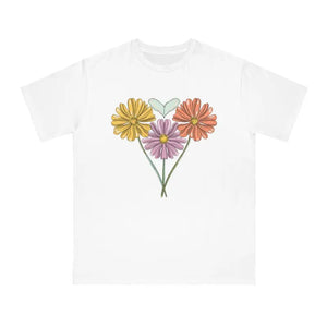 Spring Flowers Certified Organic T-shirt - Eco Fresh Style - Dipaliz - White / s - T-shirts