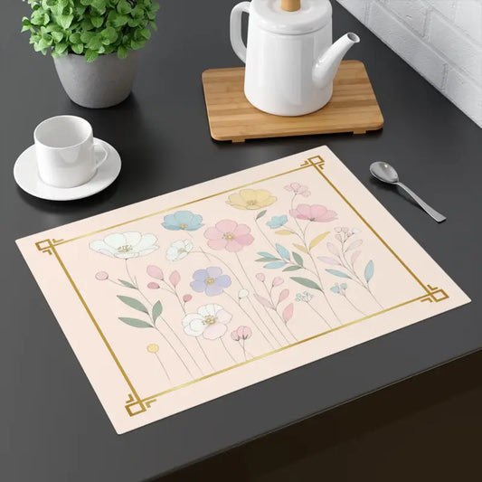 Jazz Up your Table with Cozy Spring Flowers Placemats - 18’’ × 14’’ Home Decor