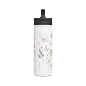 Floral Stainless Steel Water Bottle - Spring Flowers - Dipaliz - Bottles