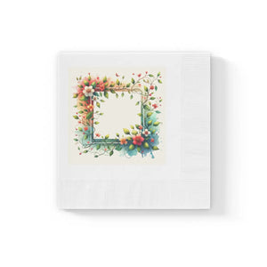 White Coined Napkins – Upscale Party Paper - Dipaliz