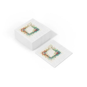 White Coined Napkins – Upscale Party Paper - Dipaliz