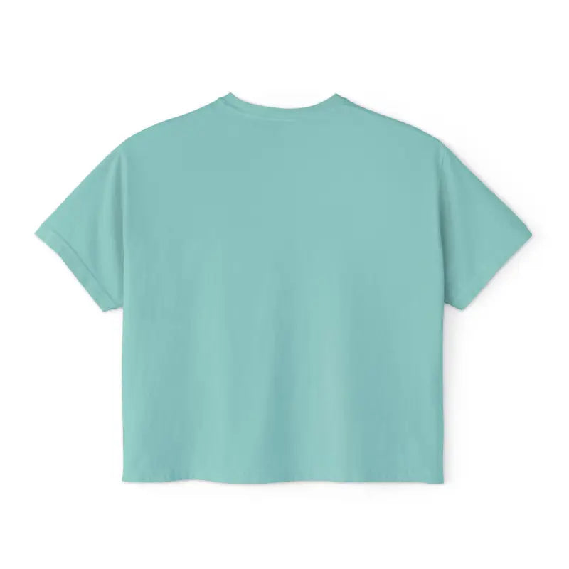 Laidback Vibes: Flowy Rolled Cuffs Boxy Tee for Women - T-shirt