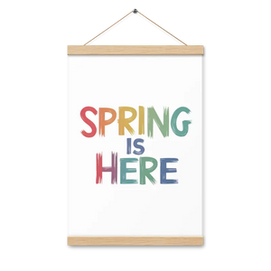 Spring Poster with Hanger - Vibrant Wall Art Decor - Dipaliz - 12″×18″ - Posters Prints & Visual Artwork