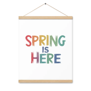 Spring Poster with Hanger - Vibrant Wall Art Decor - Dipaliz - 16″×20″ - Posters Prints & Visual Artwork