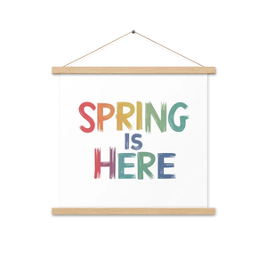 Spring Poster with Hanger - Vibrant Wall Art Decor - Dipaliz - 18″×18″ - Posters Prints & Visual Artwork