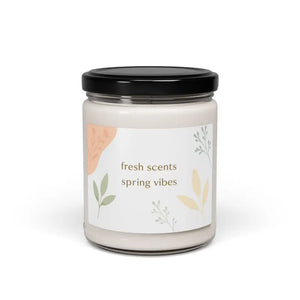 Scented Soy Candle - Spring Fresh Vibes Aroma - Dipaliz - Unscented / 9oz - Candles