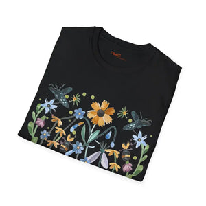 Unisex Softstyle t Shirt Spring Flowers Bees 100% Cotton - Dipaliz - T-shirts