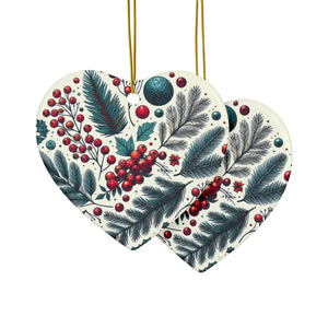 Spruce and Berries Ornaments – Glossy Finish - Dipaliz - Holiday