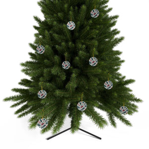 Spruce and Berries Ornaments – Glossy Finish - Dipaliz - Holiday