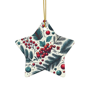 Spruce and Berries Ornaments – Glossy Finish - Dipaliz - Holiday