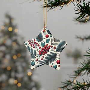 Spruce and Berries Ornaments – Glossy Finish - Dipaliz - Holiday