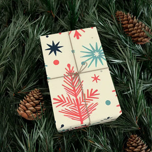 Eco-friendly Greenguard Spruce Snowflakes Gift Wrap - Dipaliz - Wrapping Paper