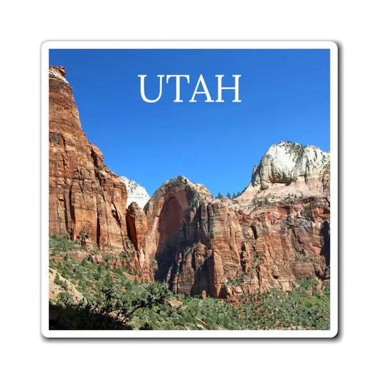 Zion Canyon Magnets: Trendy Eco-friendly Fridge Decor - 6’’ × Paper Products