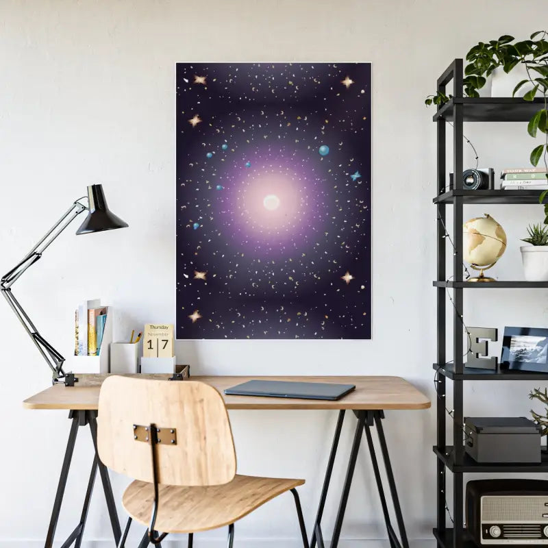 Elevate your Space with Stylish Celestial Gloss Posters - Poster