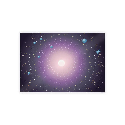 Elevate your Space with Stylish Celestial Gloss Posters - Poster