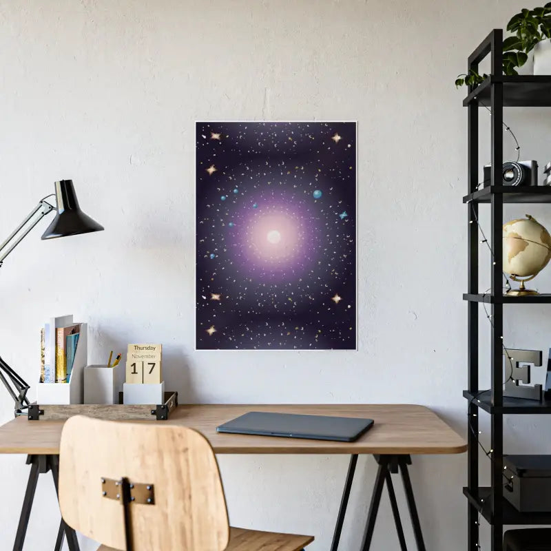 Elevate your Space with Stylish Celestial Gloss Posters - Poster