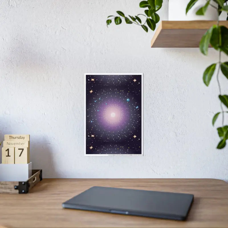 Elevate your Space with Stylish Celestial Gloss Posters - Poster